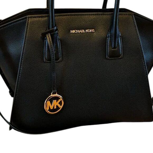 Avril Extra-Large Leather and Suede Tote Bag by Michaels Kors Black - Picture 4 of 6